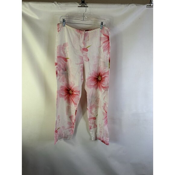 VTG Y2K Victorias Secret Cotton Floral Pajama Set Pants Cami Shirt - Picture 4 of 11